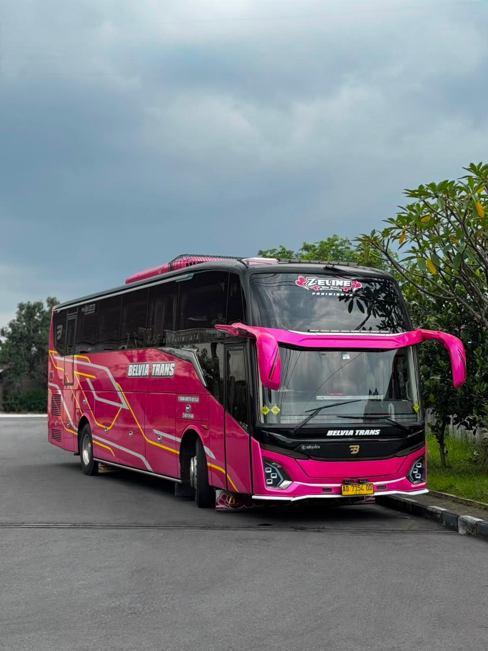 Bus pariwisata Zeline Belvia Trans